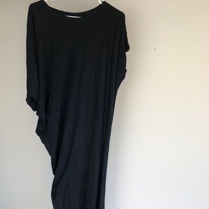 Long soft dress black